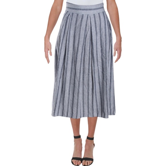 Max Studio Dresses & Skirts - Max Studio Black and White Striped A-Line Skirt